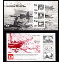 Grønland. Sorttryk Nr. 2 og Hafnia 01. Postfrisk.